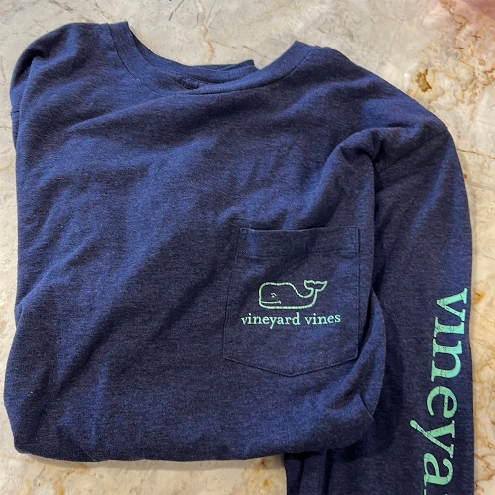 Navy Vineyard Vines long Sleeve Tshirt